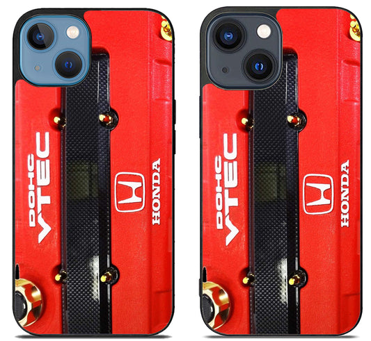 Black Red Engine Dohc Vtec Honda iPhone 15 | iPhone 15 Plus Case