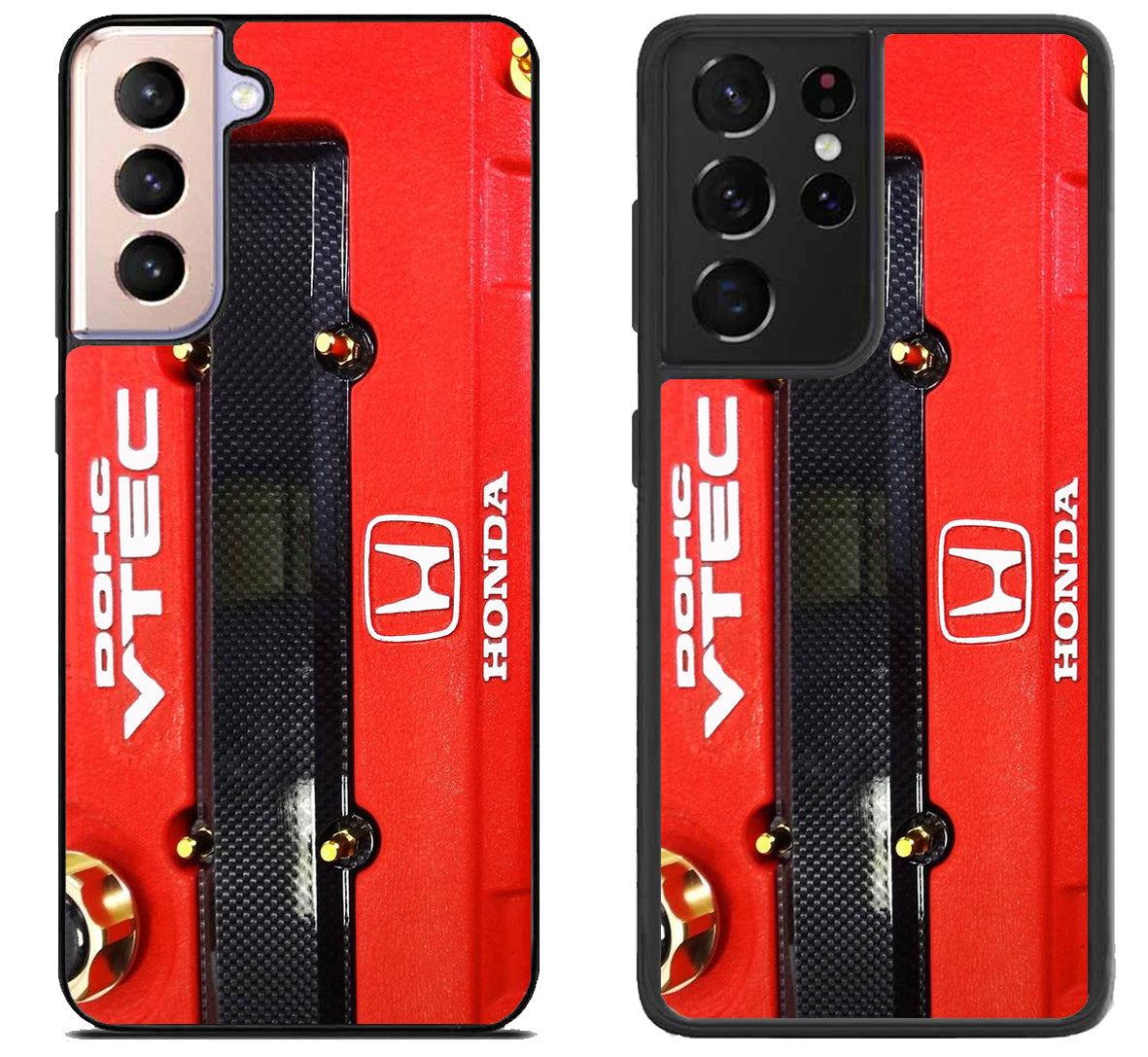 Black Red Engine Dohc Vtec Honda Samsung Galaxy S21 | S21 FE | S21+ | S21 Ultra Case
