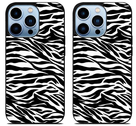 Black White Zebra Print iPhone 15 Pro | iPhone 15 Pro Max Case
