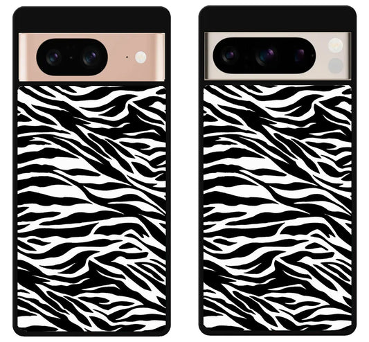 Black White Zebra Print Google Pixel 8 | 8 Pro Case