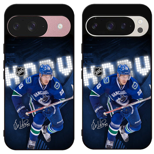 Bo Horvat Vancouver Canucks Signature Google Pixel 9 | 9 Pro | 9 Pro XL Case
