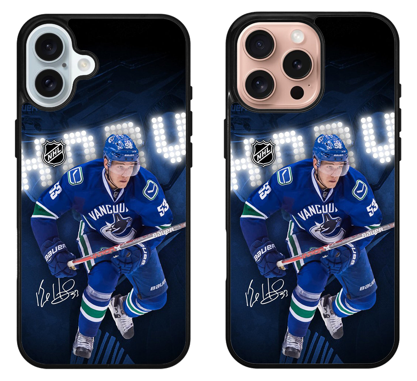 Bo Horvat Vancouver Canucks Signature iPhone 16 | 16 Plus | 16 Pro | 16 Pro Max Case