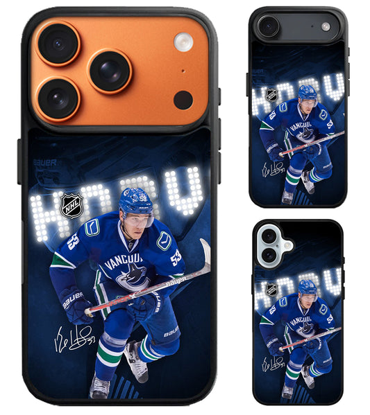 Bo Horvat Vancouver Canucks Signature iPhone Air | iPhone 17 | 17 Pro | 17 Pro Max Case