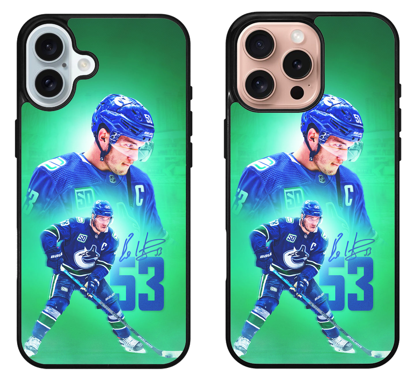 Bo Horvat Vancouver Canucks iPhone 16 | 16 Plus | 16 Pro | 16 Pro Max Case