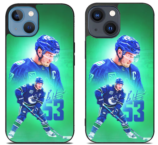 Bo Horvat Vancouver Canucks iPhone 15 | iPhone 15 Plus Case