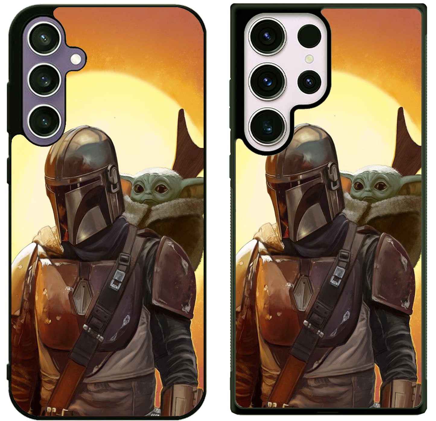 Boba Fett And The Cild Baby Yoda Mandalorian Samsung Galaxy S25 | S25+ | S25 Ultra Case