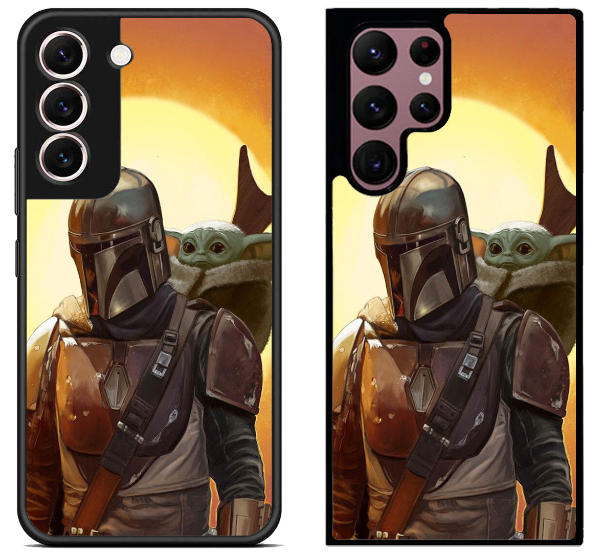 Boba Fett And The Cild Baby Yoda Mandalorian Samsung Galaxy S22 | S22+ | S22 Ultra Case