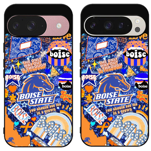 Boise State Broncos Aesthetic Google Pixel 9 | 9 Pro | 9 Pro XL Case
