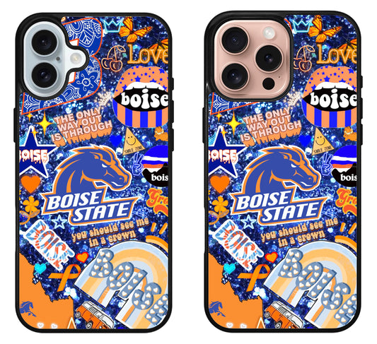 Boise State Broncos Aesthetic iPhone 16 | 16 Plus | 16 Pro | 16 Pro Max Case