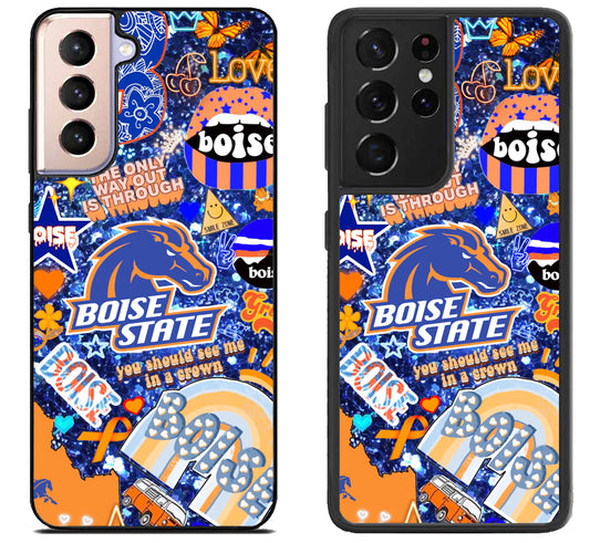 Boise State Broncos Aesthetic Samsung Galaxy S21 | S21 FE | S21+ | S21 Ultra Case