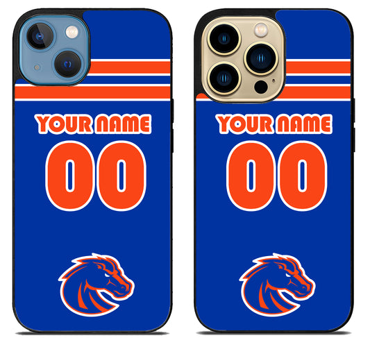 Custom Personalized Boise State Broncos iPhone 14 | 14 Plus | 14 Pro | 14 Pro Max Case