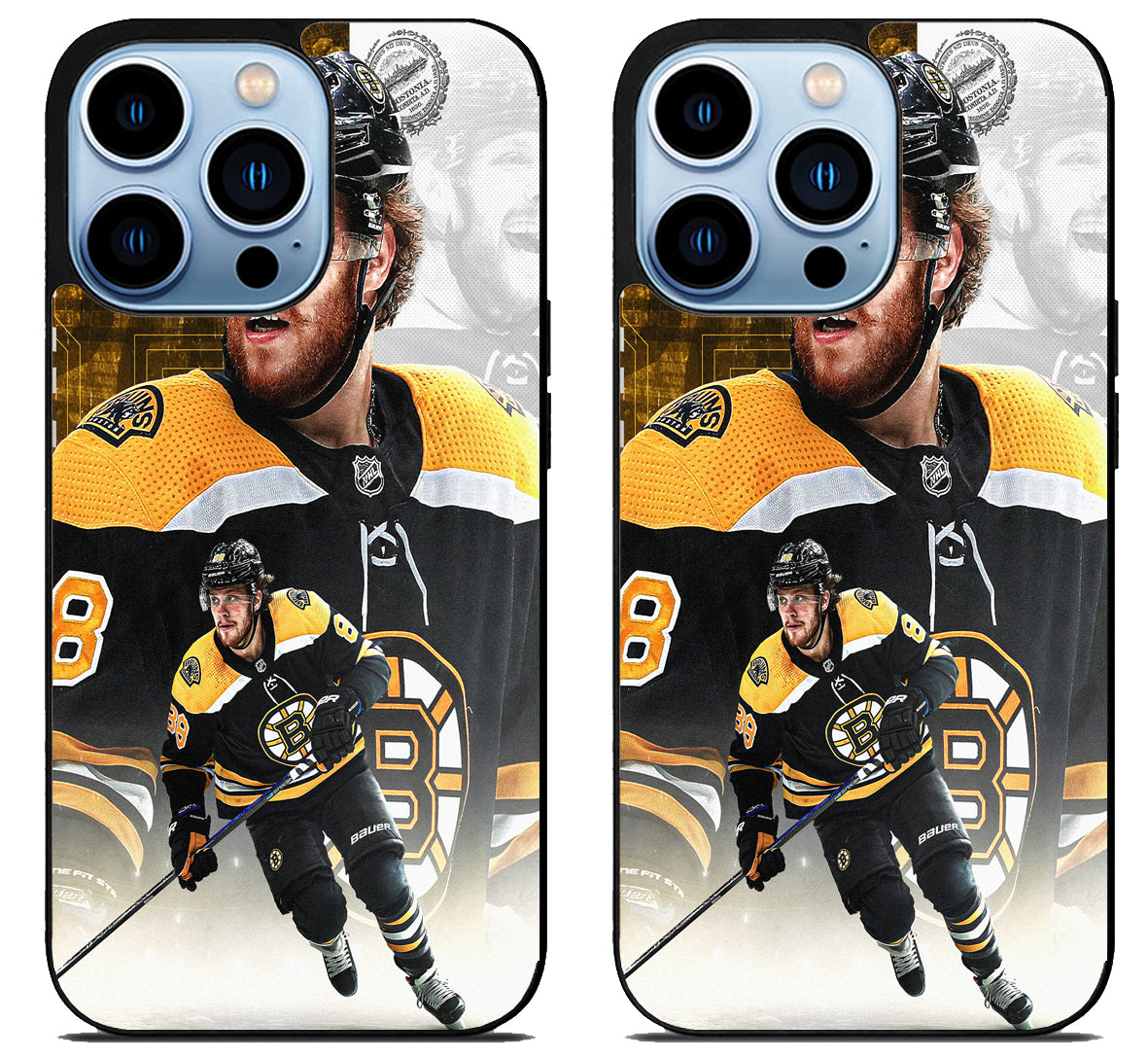 Boston Bruins Background David Pastrnak iPhone 15 Pro | iPhone 15 Pro Max Case
