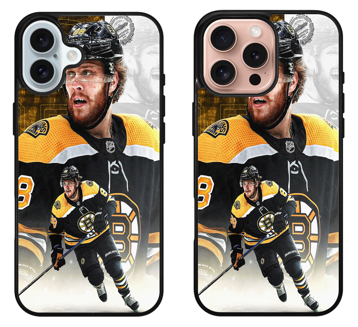 Boston Bruins Background David Pastrnak iPhone 16 | 16 Plus | 16 Pro | 16 Pro Max Case