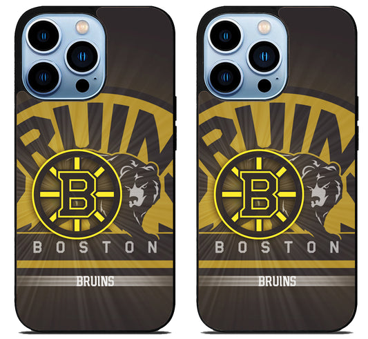 Boston Bruins Background Cover iPhone 15 Pro | iPhone 15 Pro Max Case