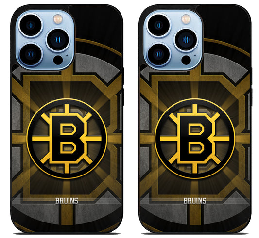 Boston Bruins Cover Background iPhone 15 Pro | iPhone 15 Pro Max Case