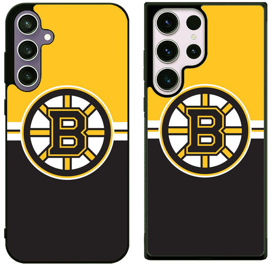 Boston Bruins Logo Stripe Samsung Galaxy S25 | S25+ | S25 Ultra Case