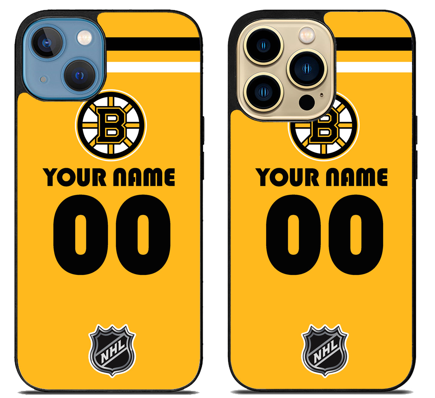 Custom Personalized Boston Bruins NHL iPhone 14 | 14 Plus | 14 Pro | 14 Pro Max Case