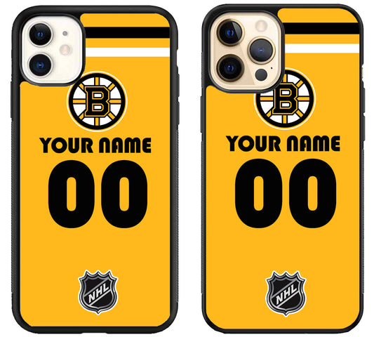 Custom Personalized Boston Bruins NHL iPhone 12 | 12 Mini | 12 Pro | 12 Pro Max Case