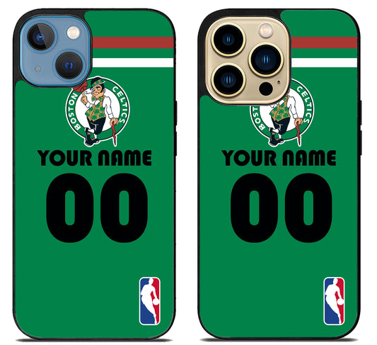 Custom Personalized Boston Celtics NBA iPhone 14 | 14 Plus | 14 Pro | 14 Pro Max Case