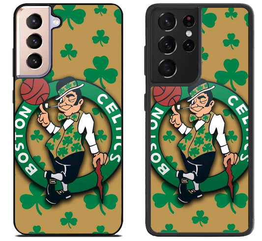 Boston Celtics Background Samsung Galaxy S21 | S21 FE | S21+ | S21 Ultra Case