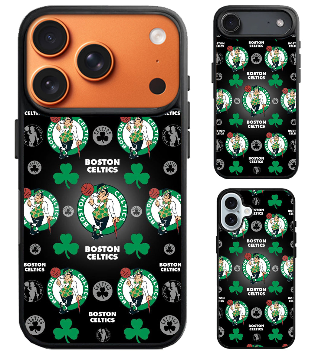 Boston Celtics Collage iPhone Air | iPhone 17 | 17 Pro | 17 Pro Max Case