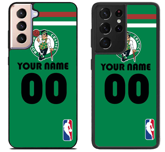 Custom Personalized Boston Celtics NBA Samsung Galaxy S21 | S21 FE | S21+ | S21 Ultra Case