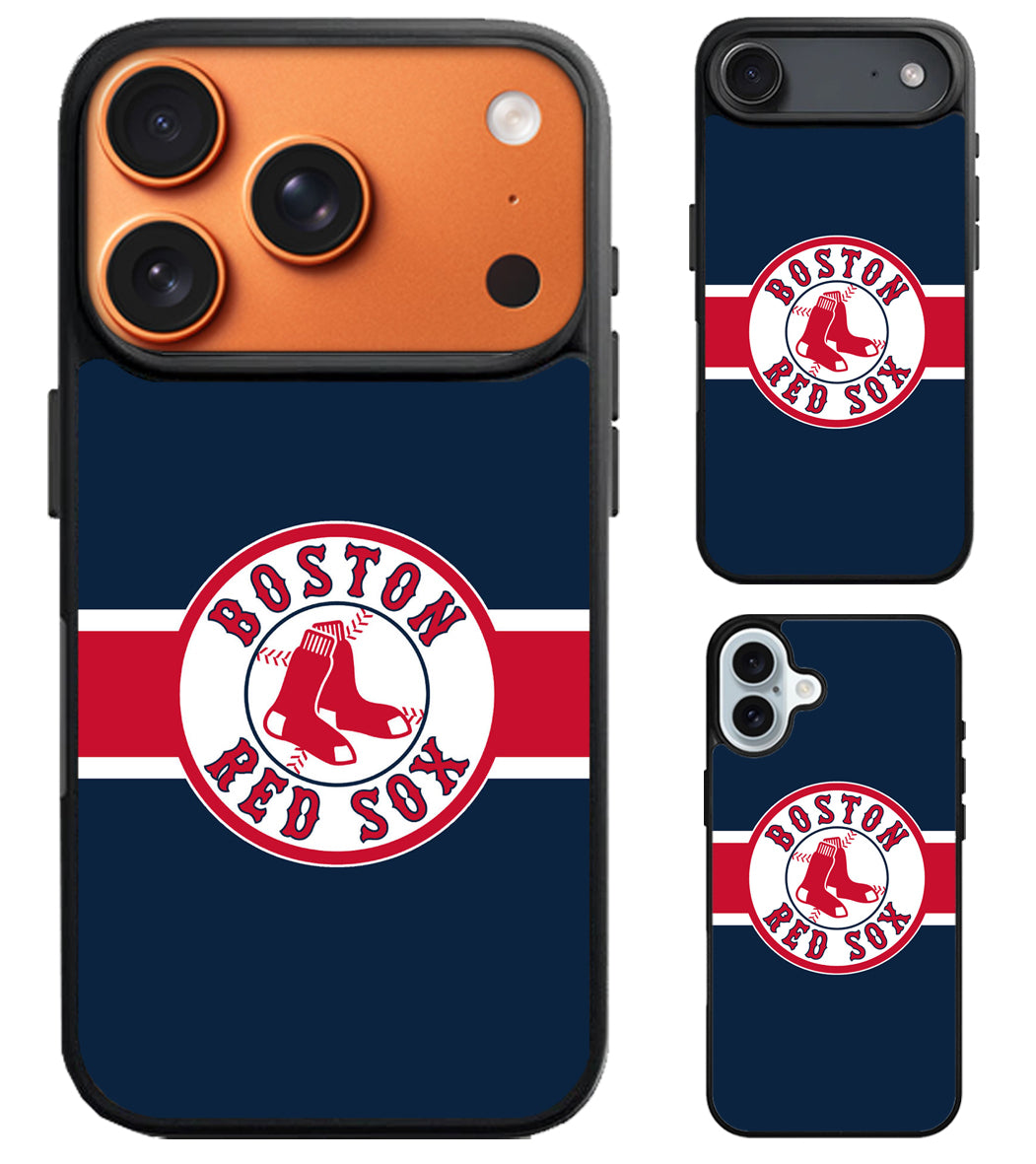 Boston Red Sox Stripe Logo iPhone Air | iPhone 17 | 17 Pro | 17 Pro Max Case