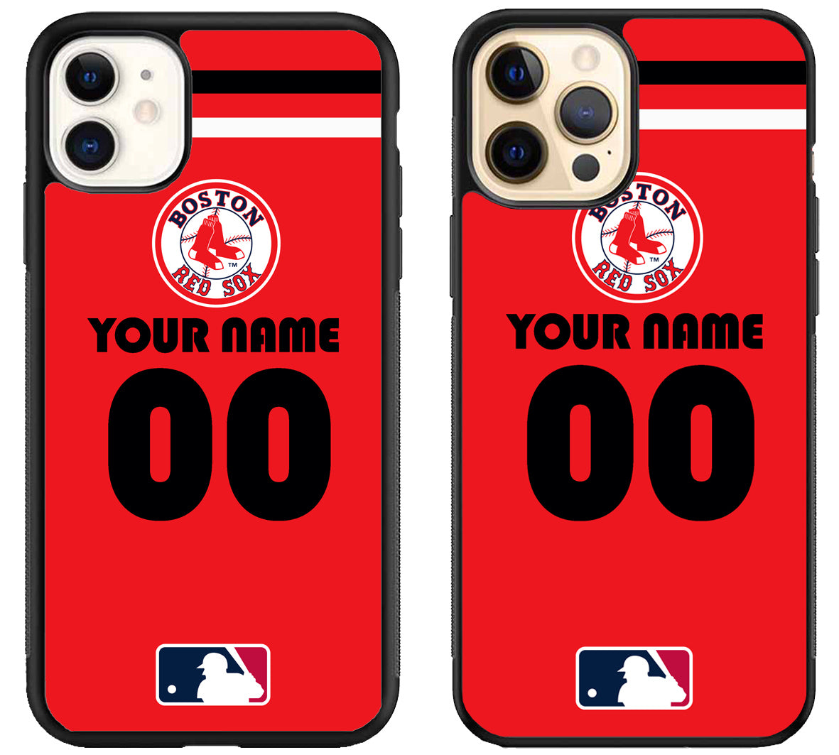 Custom Personalized Boston Red Sox MLB iPhone 12 | 12 Mini | 12 Pro | 12 Pro Max Case