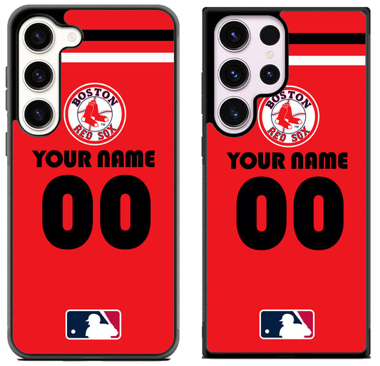 Custom Personalized Boston Red Sox MLB Samsung Galaxy S23 | S23+ | S23 Ultra Case