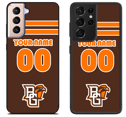 Custom Personalized Bowling Green Falcons Samsung Galaxy S21 | S21 FE | S21+ | S21 Ultra Case
