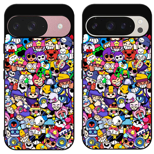 Brawl Stars Collage Google Pixel 9 | 9 Pro | 9 Pro XL Case