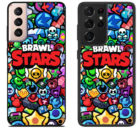 Brawl Stars Collage Samsung Galaxy S21 | S21 FE | S21+ | S21 Ultra Case
