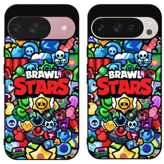 Brawl Stars Collage Cover Google Pixel 9 | 9 Pro | 9 Pro XL Case