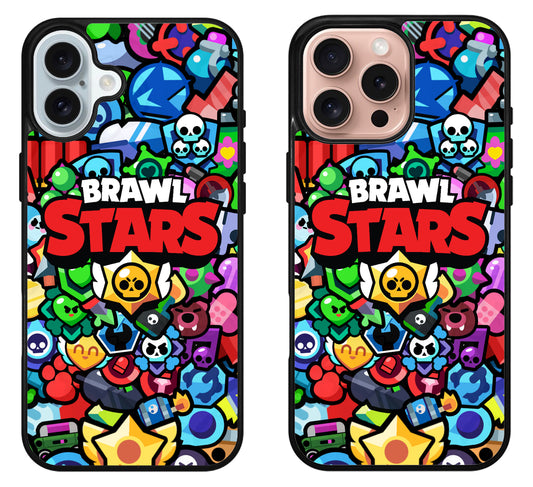 Brawl Stars Collage Cover iPhone 16 | 16 Plus | 16 Pro | 16 Pro Max Case