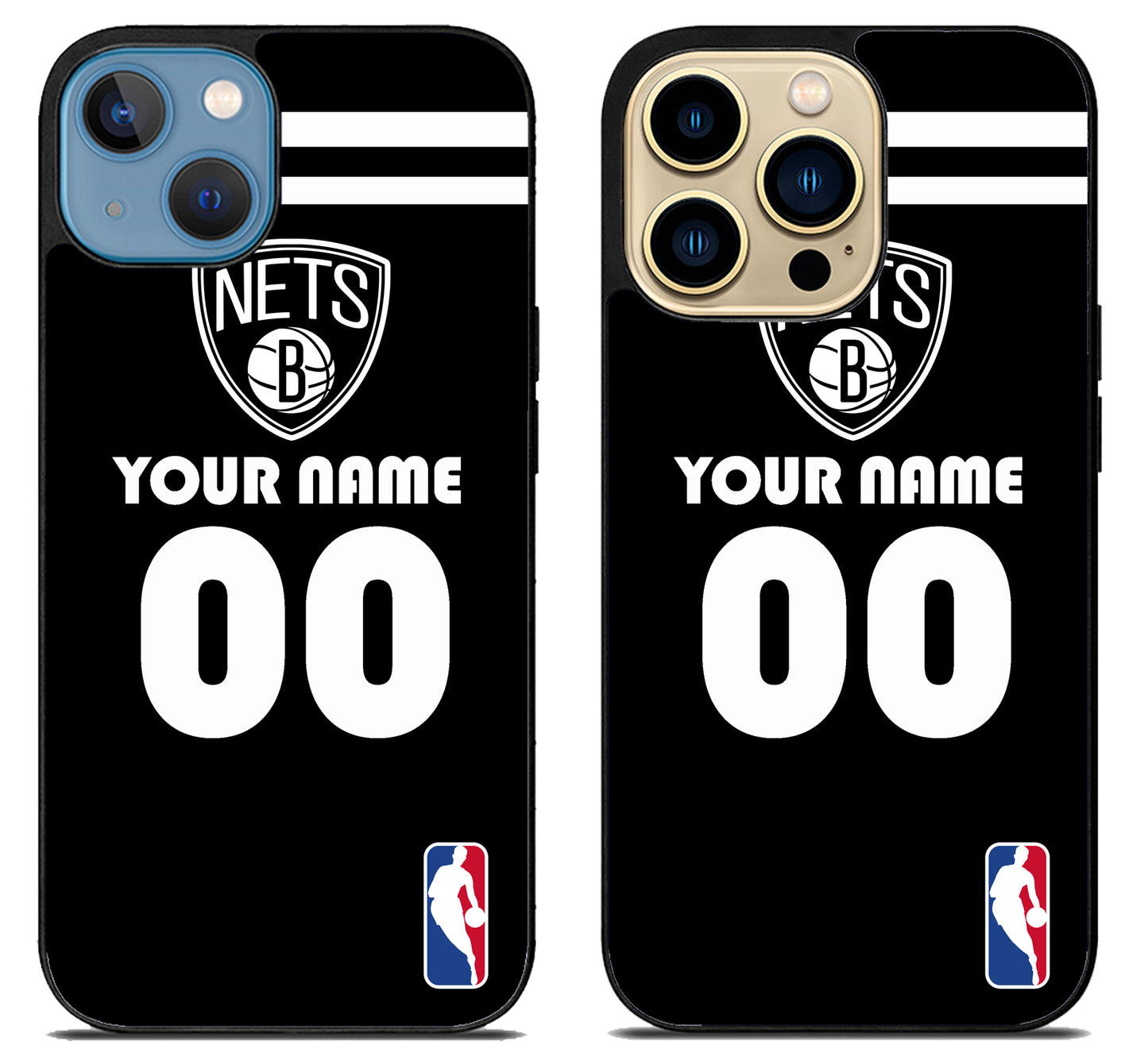 Custom Personalized Brooklyn Nets NBA iPhone 14 | 14 Plus | 14 Pro | 14 Pro Max Case