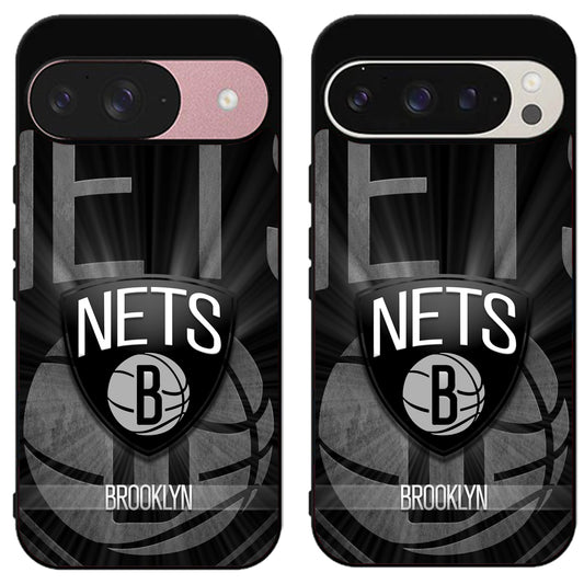 Brooklyn Nets Background Google Pixel 9 | 9 Pro | 9 Pro XL Case