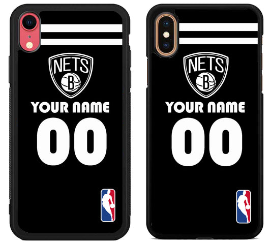 Custom Personalized Brooklyn Nets NBA iPhone X | Xs | Xr | Xs Max Case