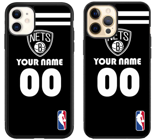 Custom Personalized Brooklyn Nets NBA iPhone 12 | 12 Mini | 12 Pro | 12 Pro Max Case