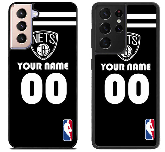 Custom Personalized Brooklyn Nets NBA Samsung Galaxy S21 | S21 FE | S21+ | S21 Ultra Case