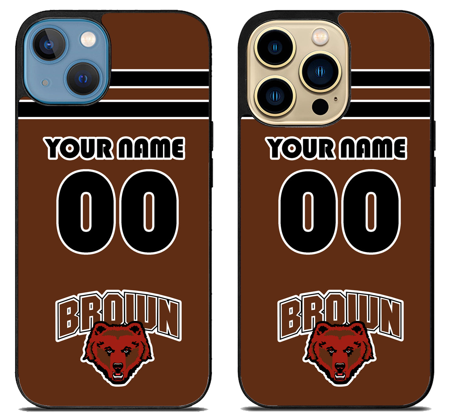 Custom Personalized Brown Bears iPhone 14 | 14 Plus | 14 Pro | 14 Pro Max Case