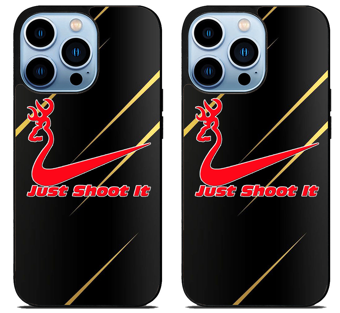 Browning Deer Just Shoot it Metallic iPhone 15 Pro | iPhone 15 Pro Max Case