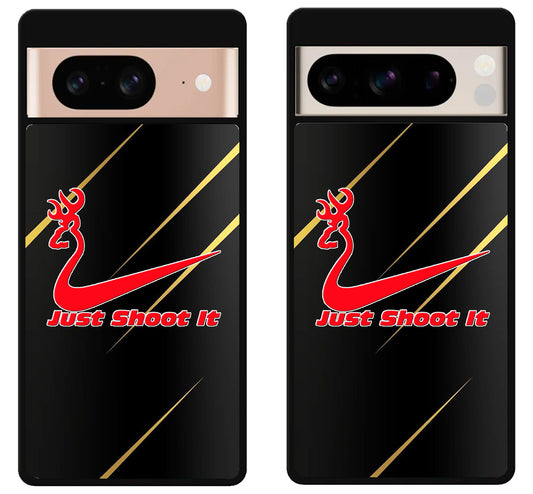 Browning Deer Just Shoot it Metallic Google Pixel 8 | 8 Pro Case
