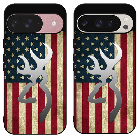Browning Logo Flag Google Pixel 9 | 9 Pro | 9 Pro XL Case