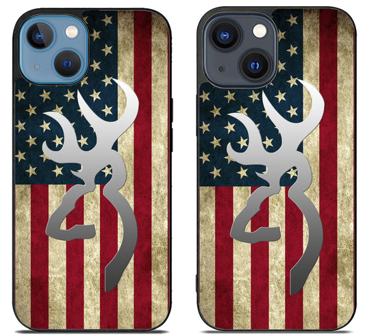 Browning Logo Flag iPhone 15 | iPhone 15 Plus Case
