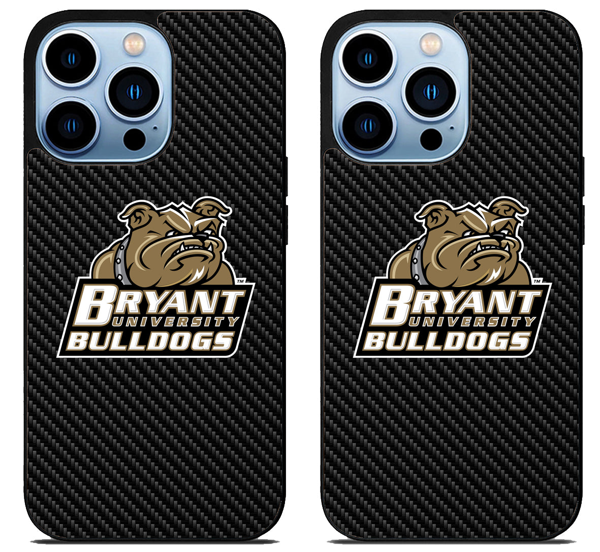 Bryant University Bulldogs Carbon iPhone 15 Pro | iPhone 15 Pro Max Case