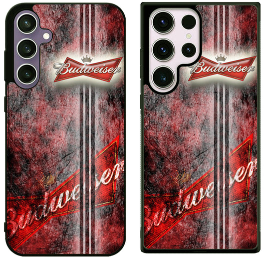 Budweiser Red Wallpaper Samsung Galaxy S25 | S25+ | S25 Ultra Case
