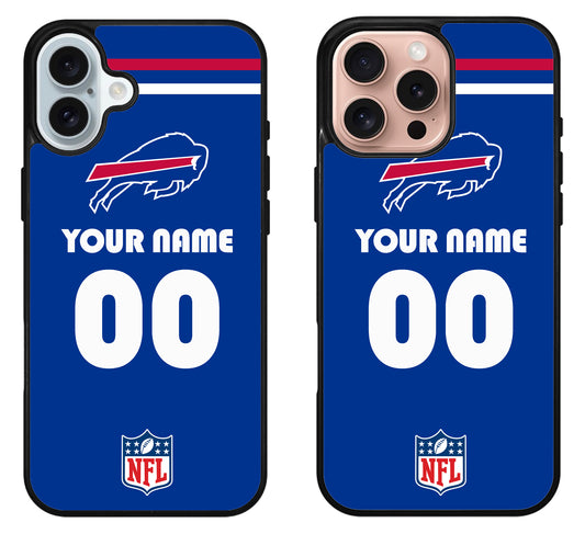 Custom Personalized Buffalo Bills NFL iPhone 16 | 16 Plus | 16 Pro | 16 Pro Max Case