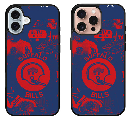 Buffalo Bills Painted iPhone 16 | 16 Plus | 16 Pro | 16 Pro Max Case