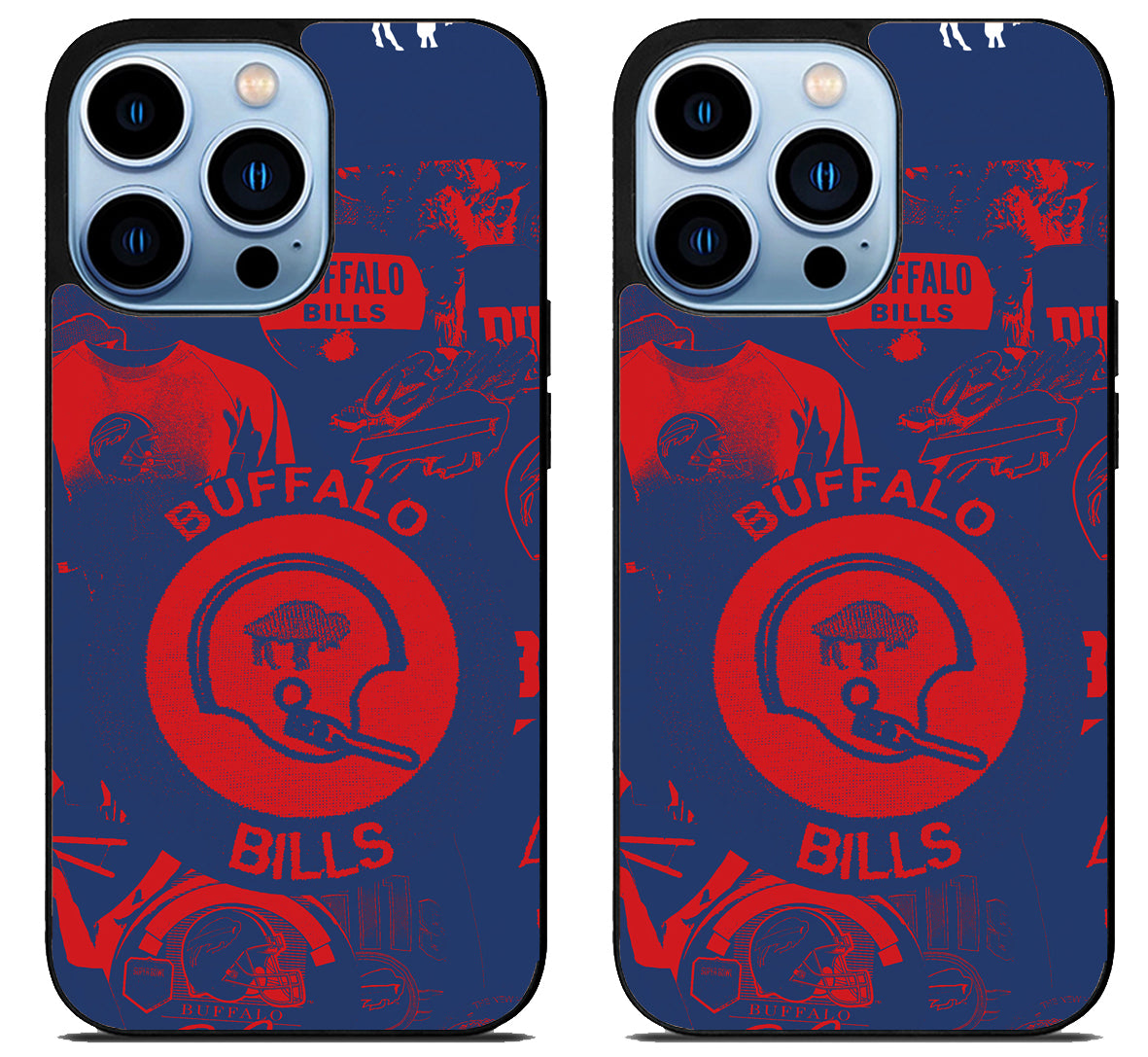 Buffalo Bills Painted iPhone 15 Pro | iPhone 15 Pro Max Case
