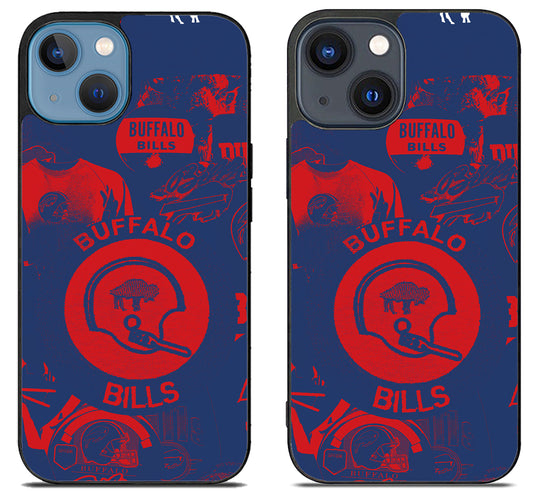 Buffalo Bills Painted iPhone 15 | iPhone 15 Plus Case